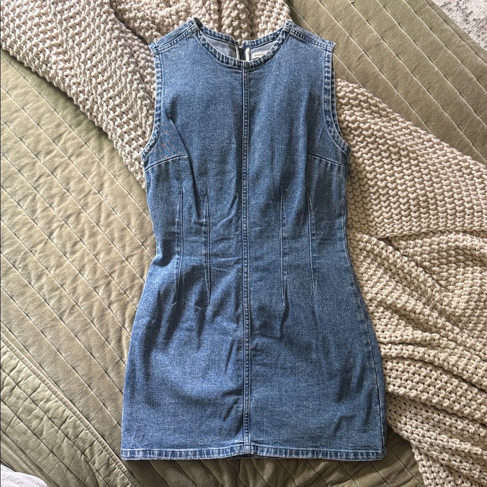 Abercrombie & Fitch Sleeveless Denim Mini Dress